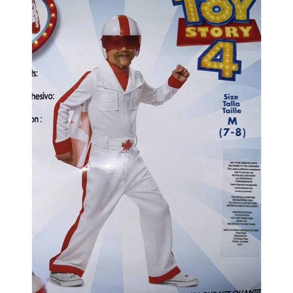Disney Toy Story 4 Duke Caboom Costume Size 7-8 Years Brand New